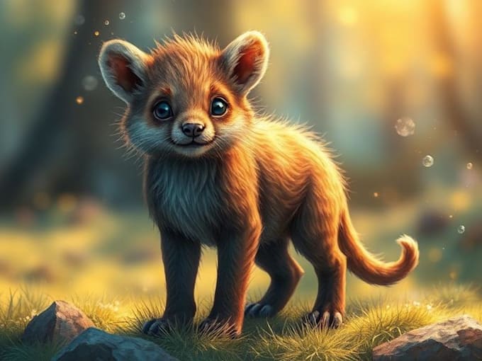 paint animals watercolor or digital illustration