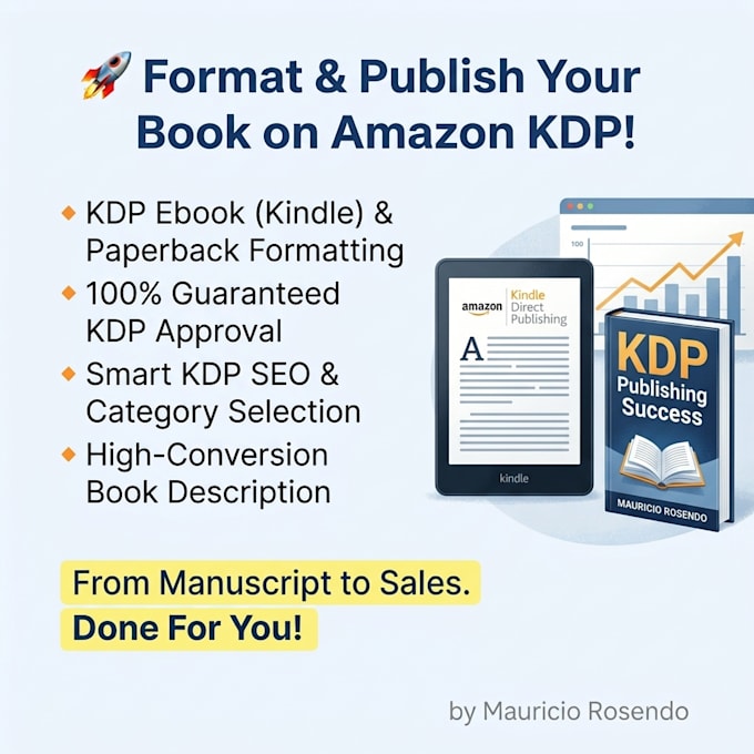format, publish, and optimize your book for amazon KDP