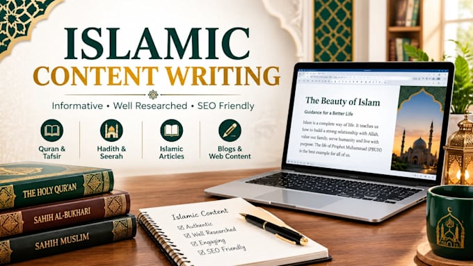 write authentic and engaging islamic content and articles