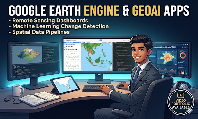 build geoai pipelines and interactive google earth engine apps
