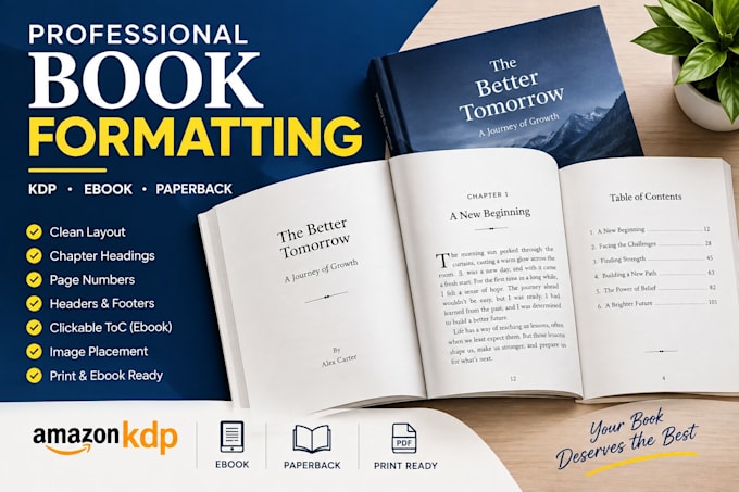 professionally format your book for KDP and print