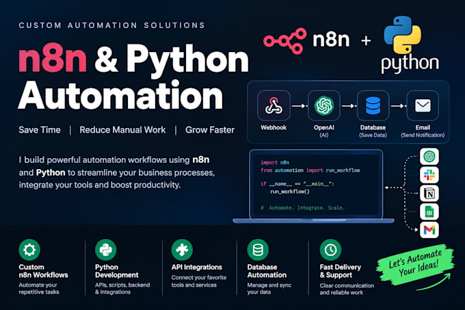 build n8n automation workflows and webapps for your business