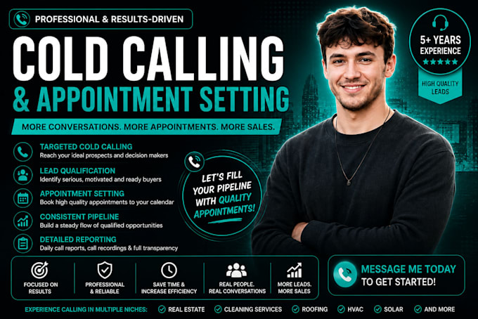 janitorial cold calling,appointment setting,cold calling, lead generation, b2b