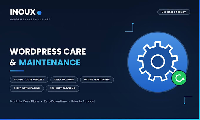 provide monthly wordpress maintenance and website care