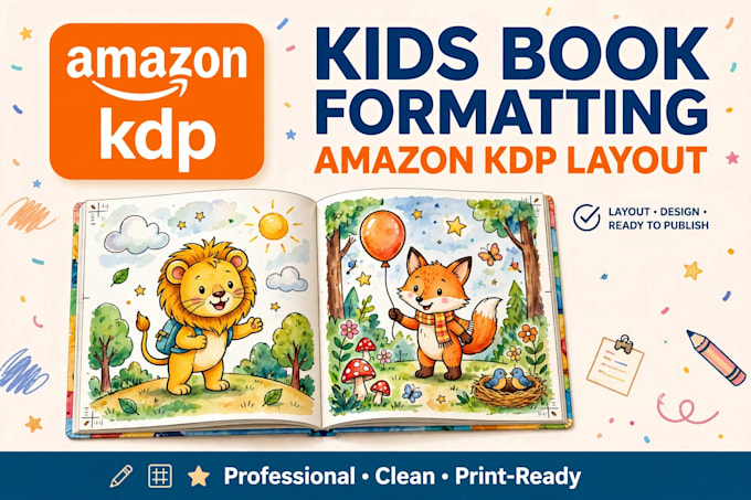 format childrens book layout for amazon kdp