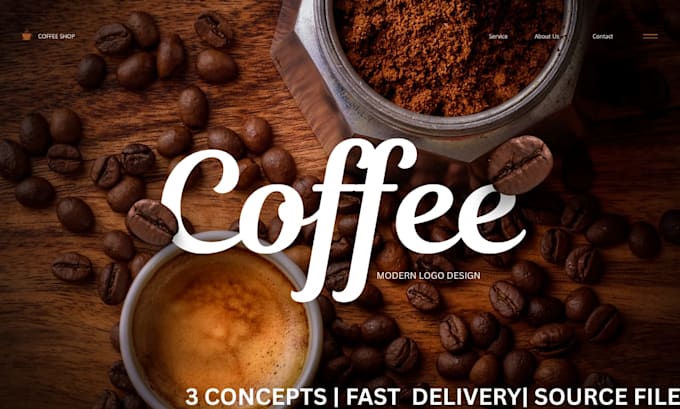 design modern minimalist coffee shop logo