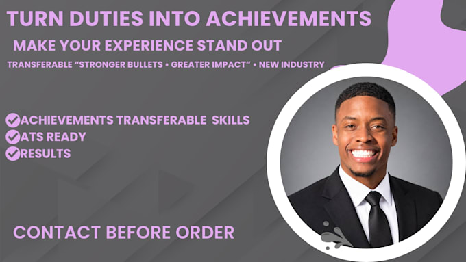 rewrite your resume bullet points into powerful achievement statements