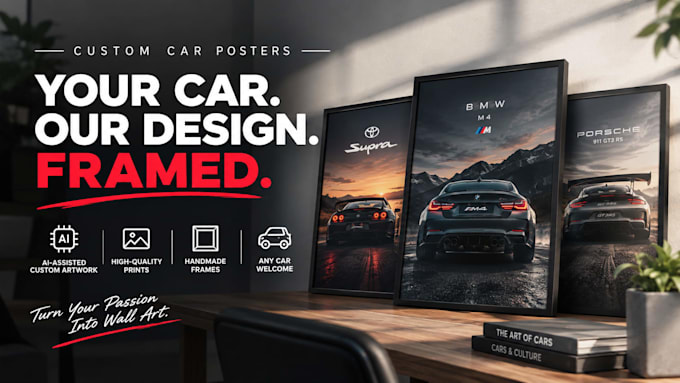 design custom car posters for you