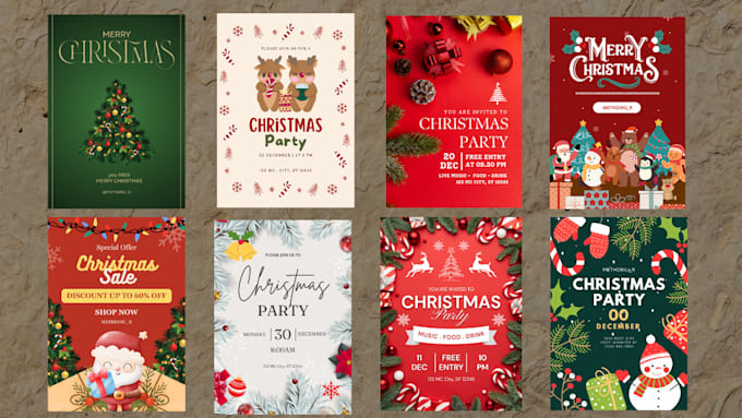 design an eye catching christmas flyer