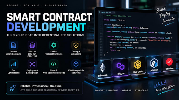 develop custom smart contracts
