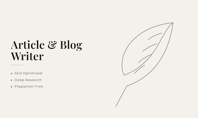 write an artice for your website