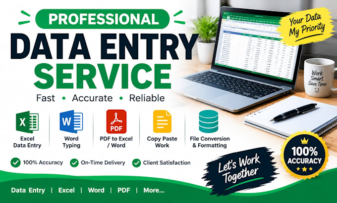 do data typing in exel