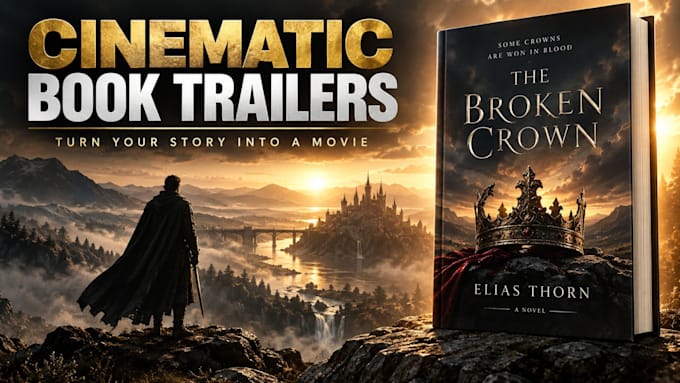 create a cinematic book trailer for your novel or book