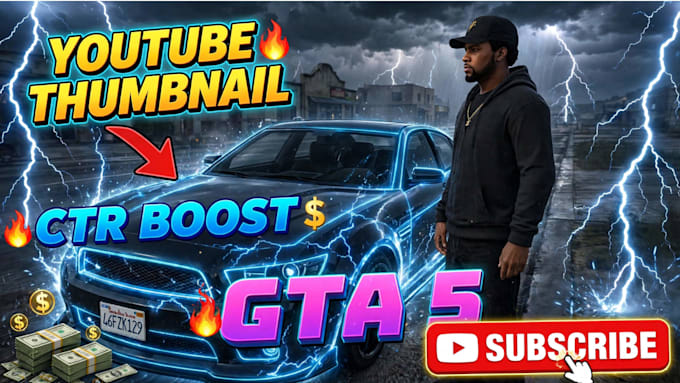 make viral gta 5 youtube thumbnail, gta roleplay thumbnail