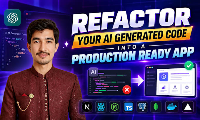 refactor your ai generated code into a production ready app