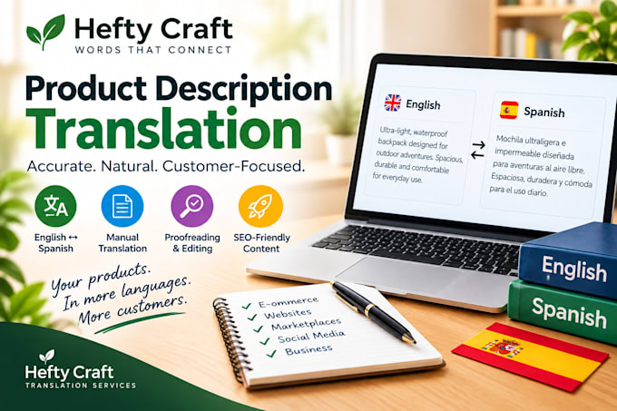 translate product descriptions in multiple languages
