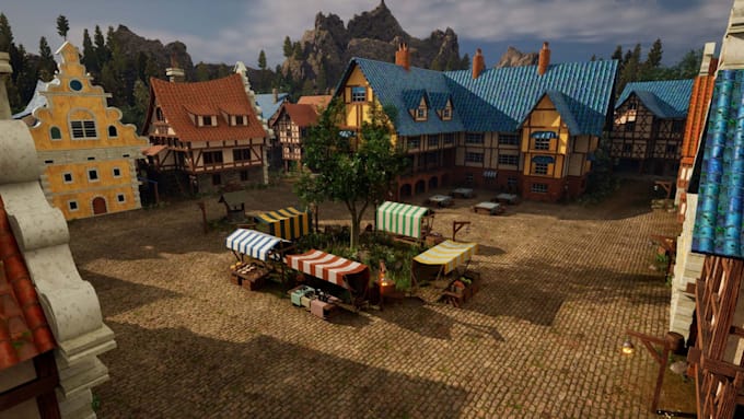 create 3d game environment, unreal engine environment, ue5 environment