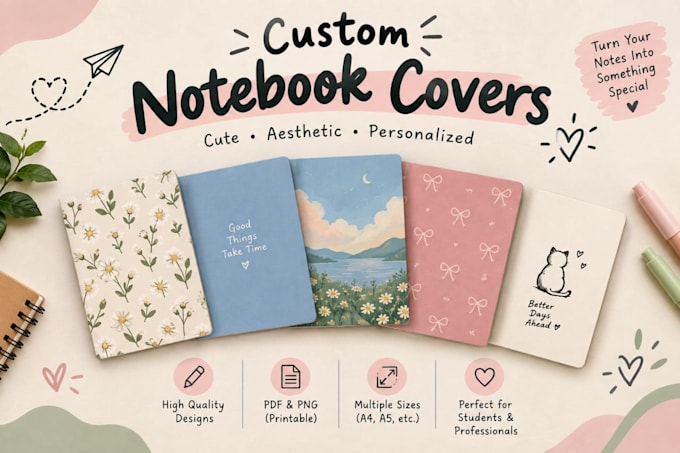 design custom digital notebooks and printable planners
