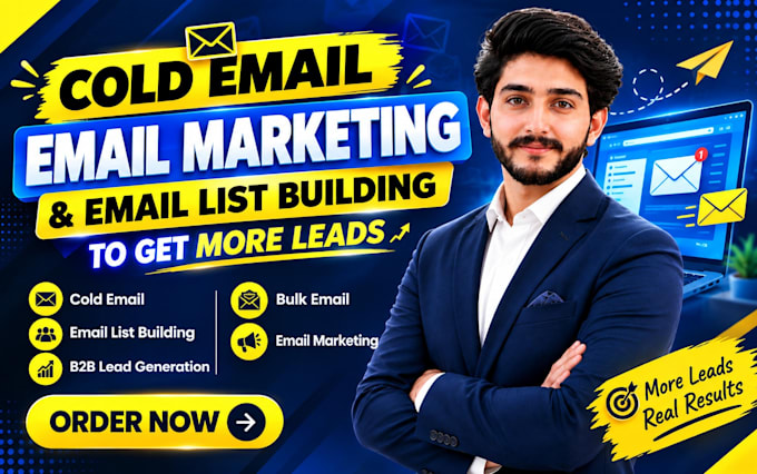 do cold email and email list building for b2b leads