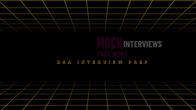 do dsa interview prep with mock interviews