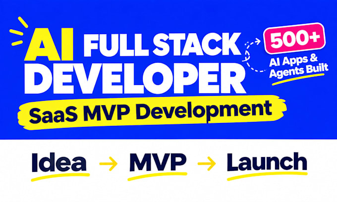 develop ai web app, ai saas and full stack web application