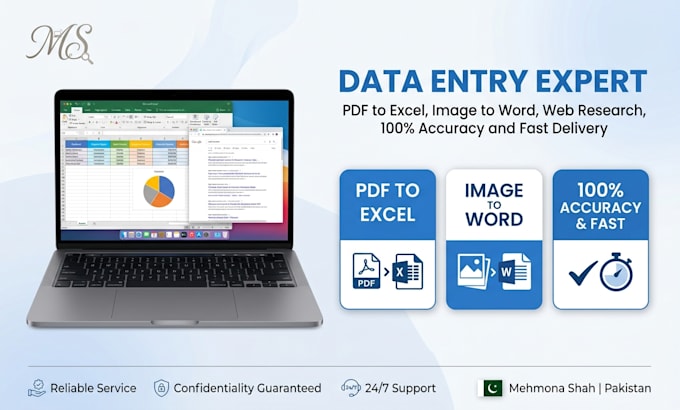 do accurate  data entry pdf to excel work