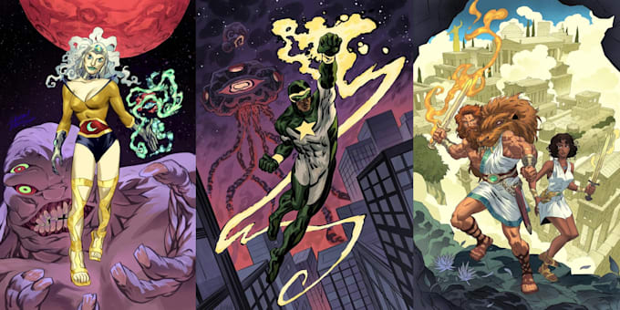 draw a custom comic illustration for personal use comic page comic art comics