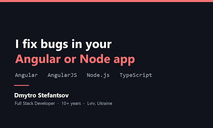 fix bugs in your angular, angularjs or node js application