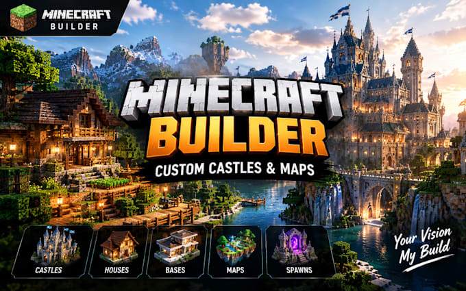build custom minecraft castles, houses, bases, maps and spawns
