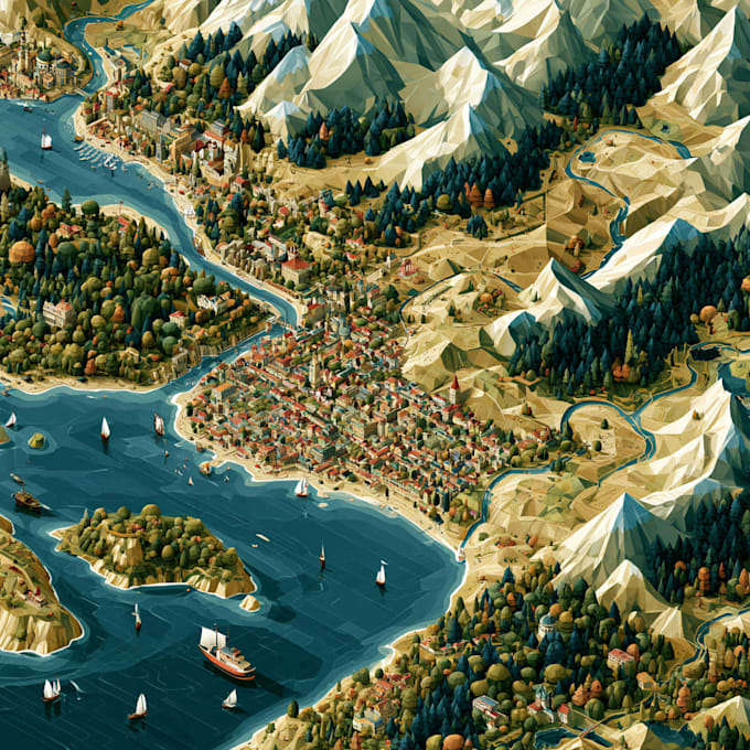 design great map in quality vector illustration