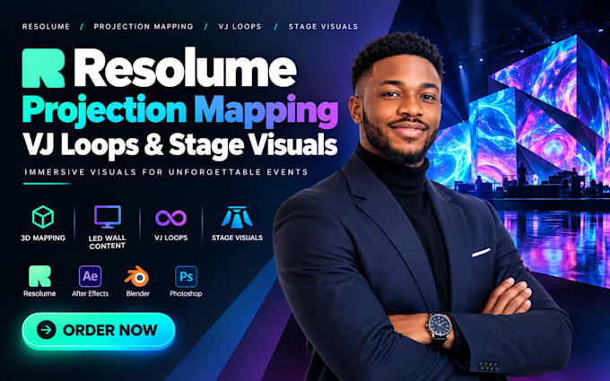 create custom resolume projection mapping and seamless vj loops