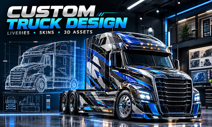 turn your truck concept into a custom livery, skin or 3d mod