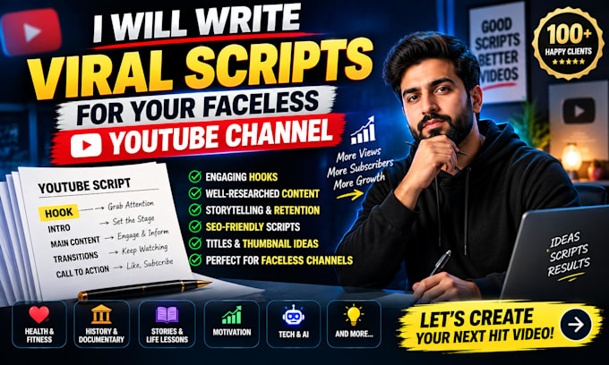 write viral scripts for your faceless youtube channel