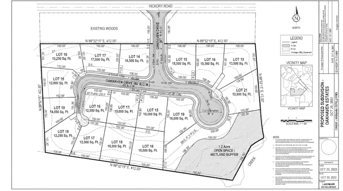 create residential land subdivision and lot layout plans