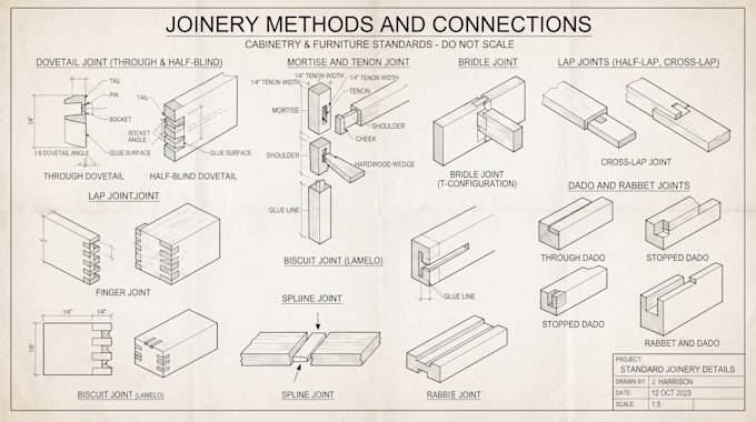 do millwork drawing, joinery drawing, and kitchen cabinet shop drawing