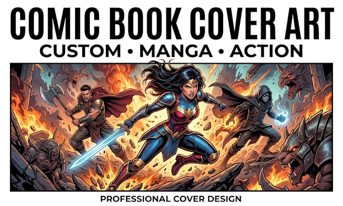 create custom comic book covers and manga cover art