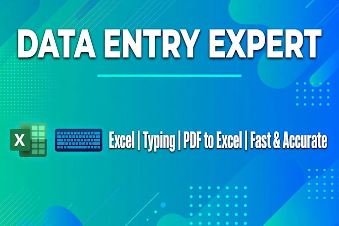 do data entry, virtual assistant, excel and google sheets work