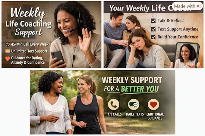 life coaching with call and text support