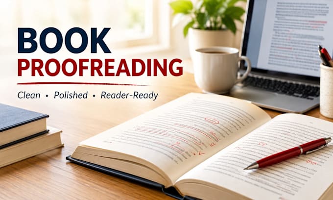 professionally proofread your book or manuscript