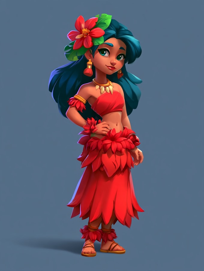 2d game character illustration