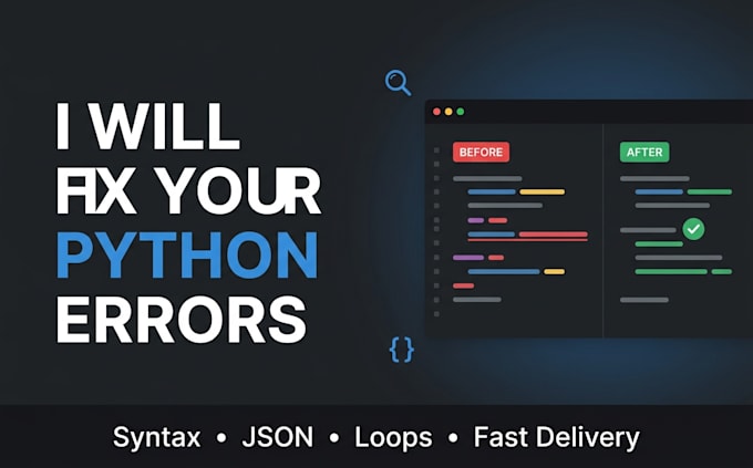 fix python script errors and syntax bugs
