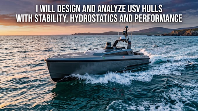 design and analyze usv hulls with stability hydrostatics and performance