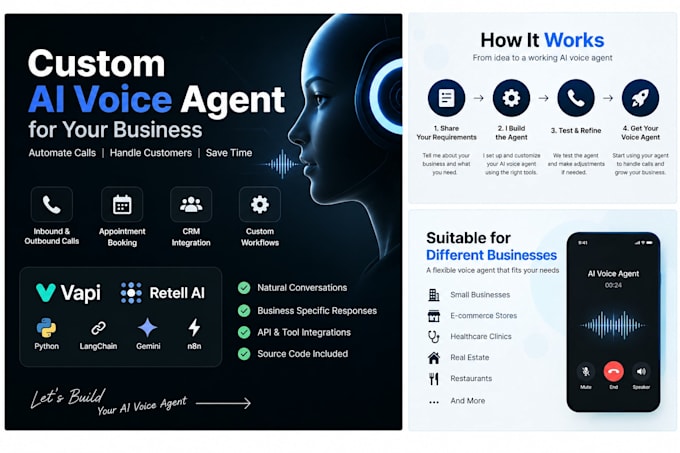 build an ai voice agent with vapi or retell ai