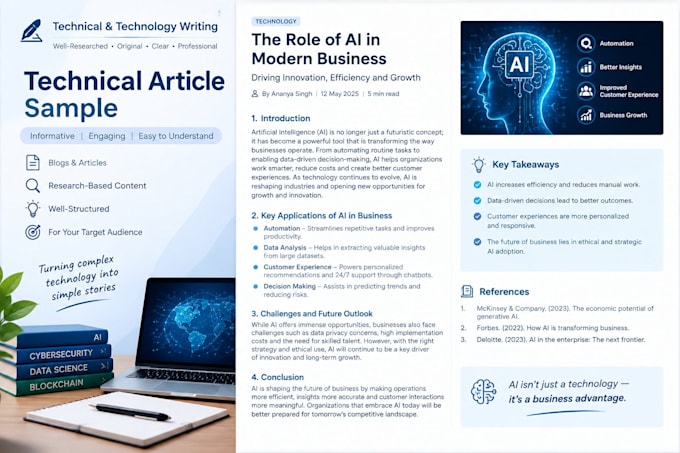 write technical and technology articles