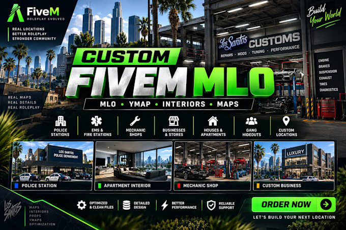 design a custom fivem mlo interiors map mlo developer props optimization