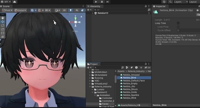 model rig design fix vtuber vroid mmd character with 52 arkit