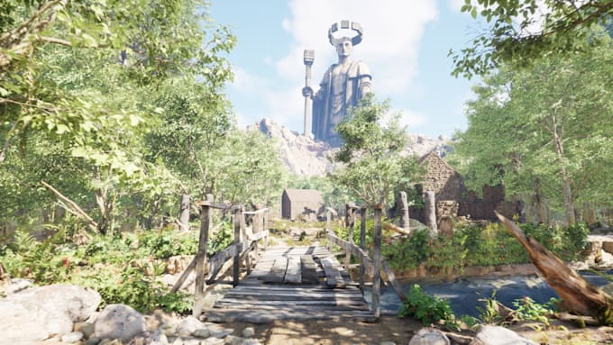 create 3d game environment, unreal engine environment, ue5 environment