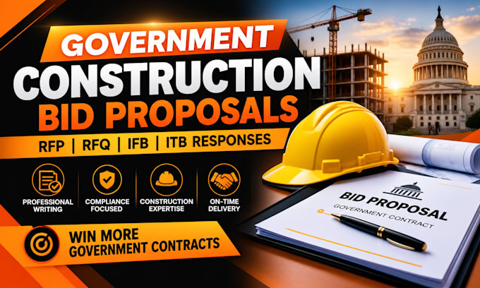 write government construction bid proposals and rfp responses