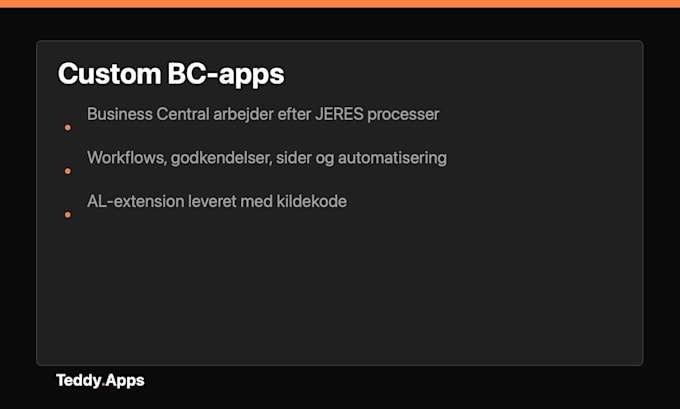 develop a custom microsoft dynamics 365 business central extension