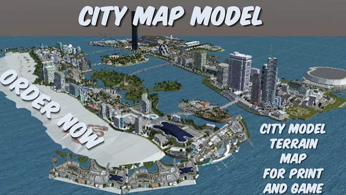 create 3d city map 3d terrain map 3d printable buildings 3d relief map 3d model